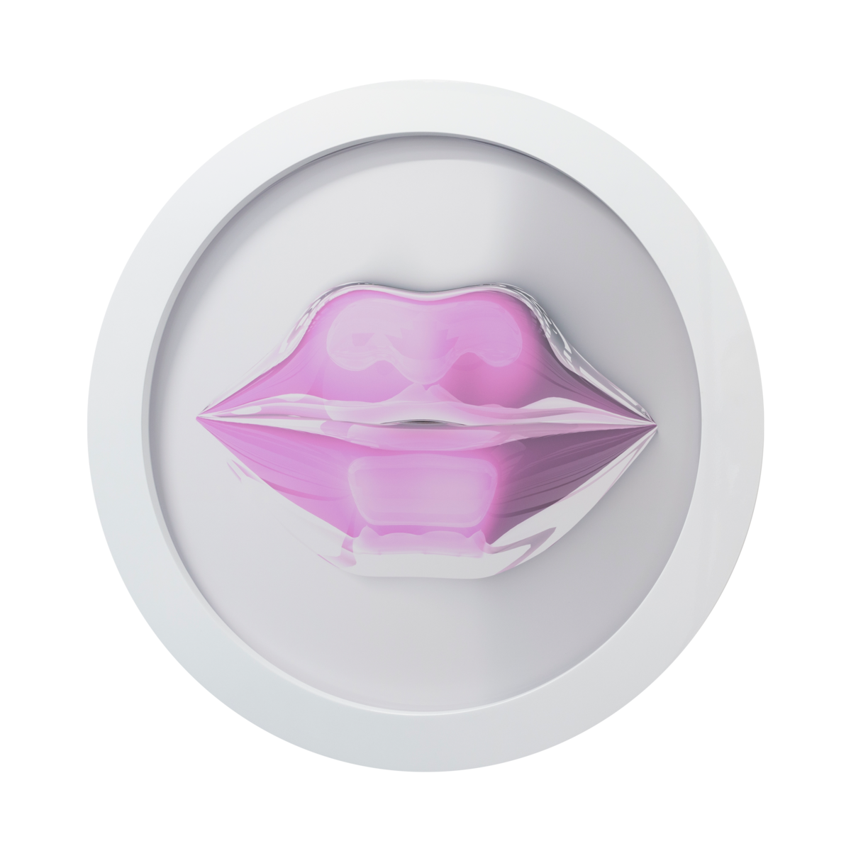 Pink Glass Lips, 2023, Edition 1/10, 2 A.Ps