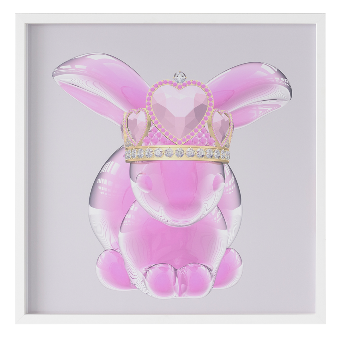 Pink Bunny Crowned 2, 2023, Edition 1/5, 2 A.Ps